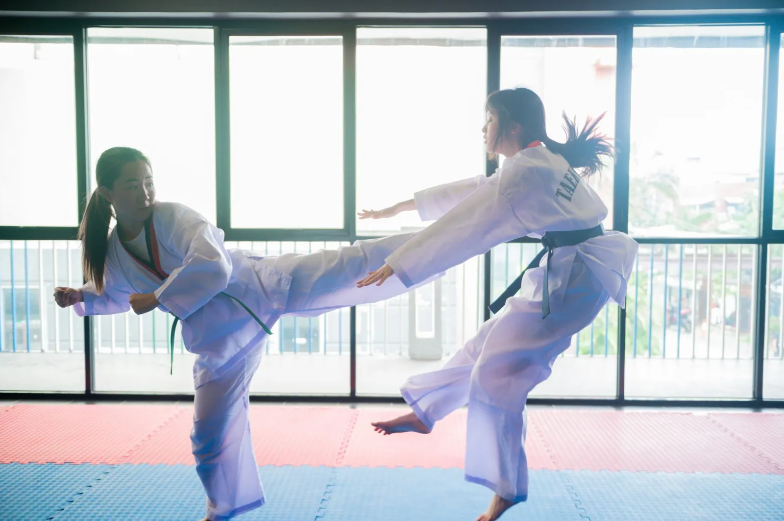 Taekwondo training at Kick Xplosion